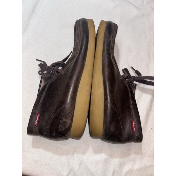 Clarks Wallabee Brown Ankle boot size 9 mens Granola Trendy Preppy - Picture 9 of 11